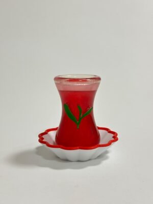 Dekoratif Çay Bardağı Masa Süsü Kalemlik